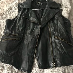 Leather vest